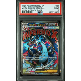 [PSA9] 2025 POKEMON JAPANESE M2a-MEGA DREAM ex #223 MEGA CHARIZARD X ex MEGA ATTACK RARE