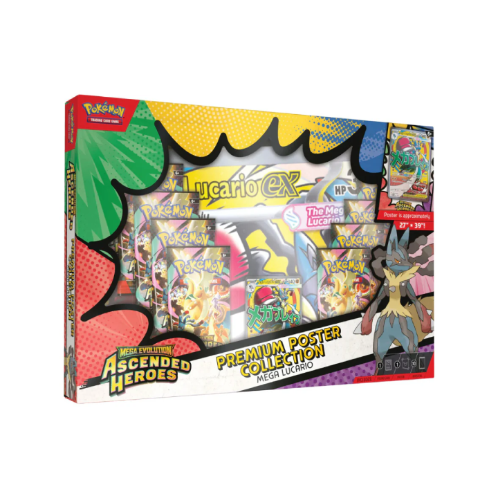 Ascended Heroes Premium Poster Collection Mega Lucario (English)